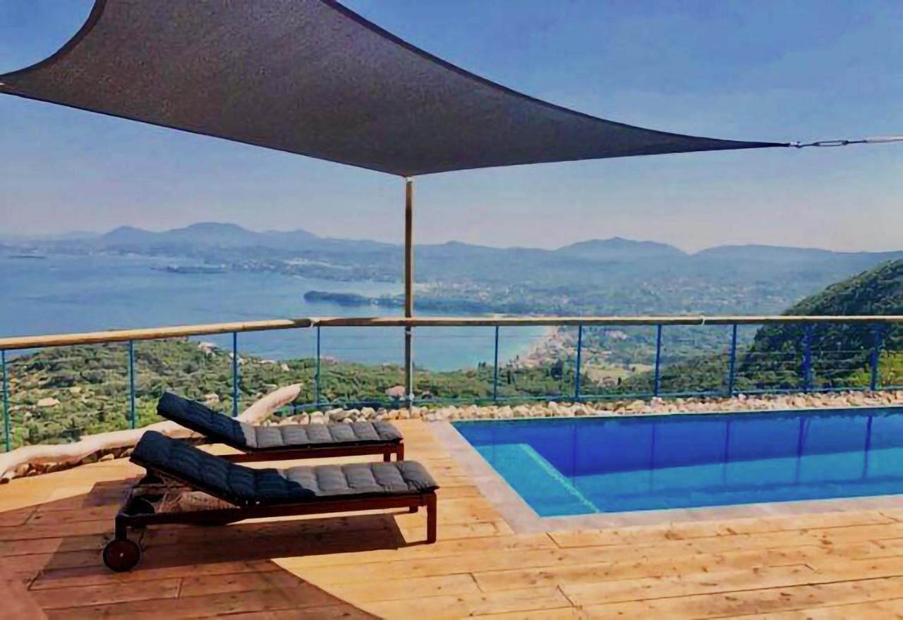 House Tanna Of Villa Intaba Spectacular Sea Views Corfiot Riviera Spartilas Corfu Island Greece Close To Ipsos Beach Spartylas Exterior photo